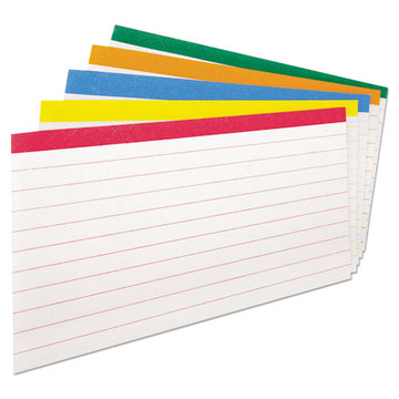 Oxford™ Color Coded Ruled Index Cards, 3 X 5, Assorted Colors, 100-pack freeshipping - TVN Wholesale